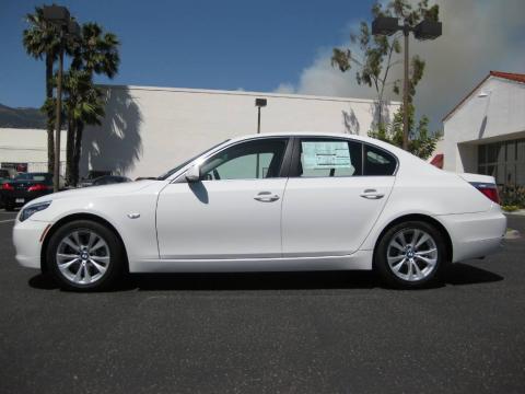 Alpine White BMW 5 Series 535i Sedan.  Click to enlarge.