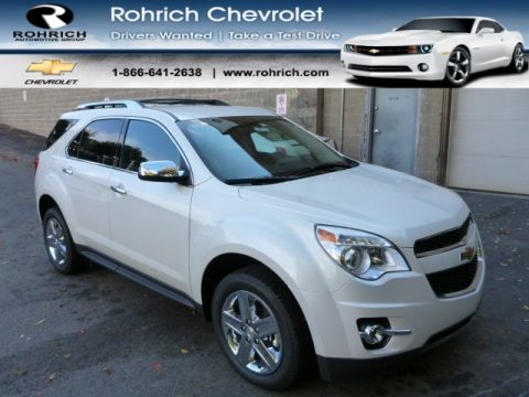 White Diamond Tricoat Chevrolet Equinox LTZ AWD.  Click to enlarge.
