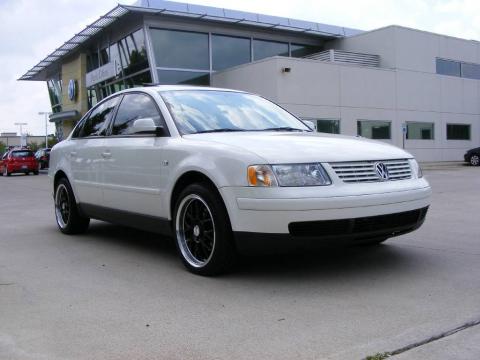 Candy White Volkswagen Passat GLS Sedan.  Click to enlarge.