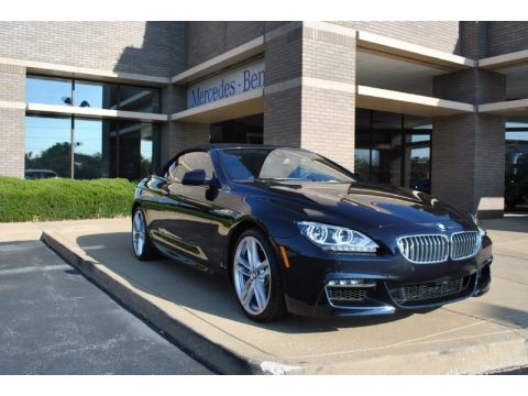 Carbon Black Metallic BMW 6 Series 650i xDrive Convertible.  Click to enlarge.