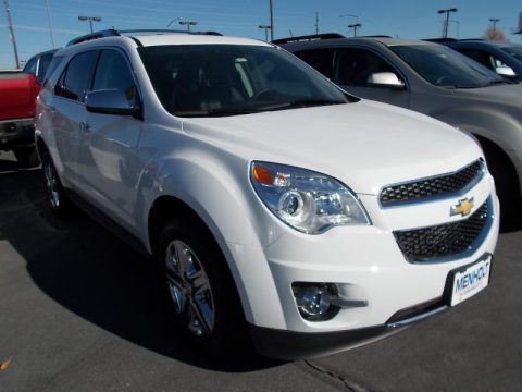 Summit White Chevrolet Equinox LTZ AWD.  Click to enlarge.