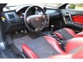  2007 Hyundai Tiburon Black/Red Interior #13