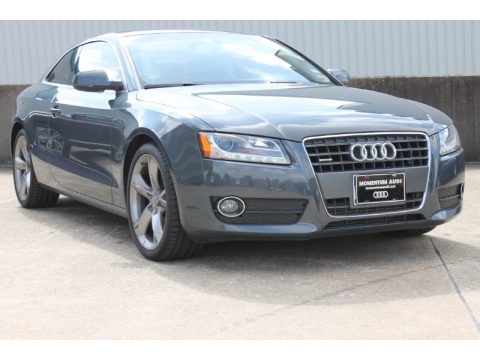 Meteor Gray Pearl Effect Audi A5 2.0T quattro Coupe.  Click to enlarge.