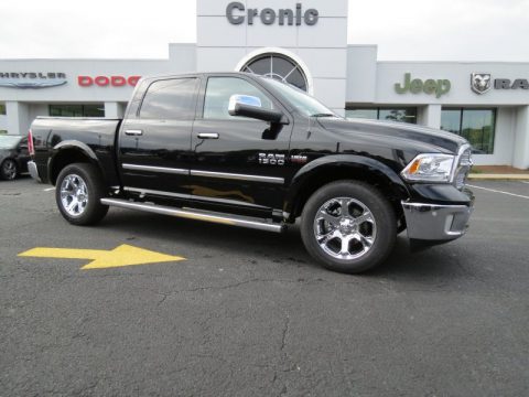 Black Ram 1500 Laramie Crew Cab 4x4.  Click to enlarge.