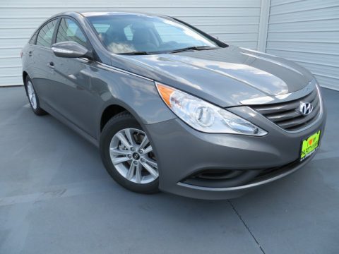 Harbor Gray Metallic Hyundai Sonata GLS.  Click to enlarge.