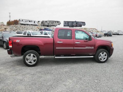 Sonoma Red Metallic GMC Sierra 2500HD Denali Crew Cab 4x4.  Click to enlarge.