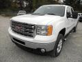 Front 3/4 View of 2014 GMC Sierra 3500HD SLE Crew Cab 4x4 #3