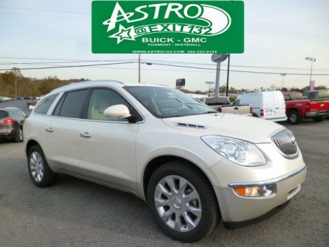 White Diamond Tricoat Buick Enclave CXL AWD.  Click to enlarge.