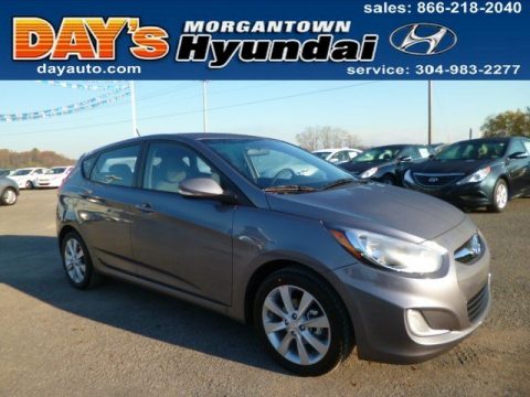 Cyclone Gray Hyundai Accent SE 5 Door.  Click to enlarge.