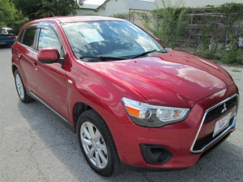 Rally Red Metallic Mitsubishi Outlander Sport ES.  Click to enlarge.