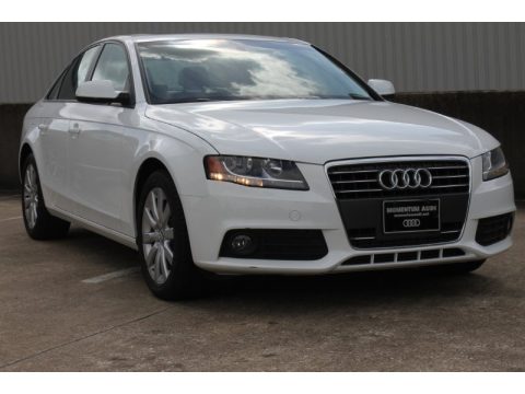 Ibis White Audi A4 2.0T Sedan.  Click to enlarge.