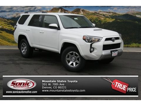 Super White Toyota 4Runner Trail 4x4.  Click to enlarge.