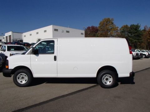 Summit White Chevrolet Express 2500 Cargo WT.  Click to enlarge.