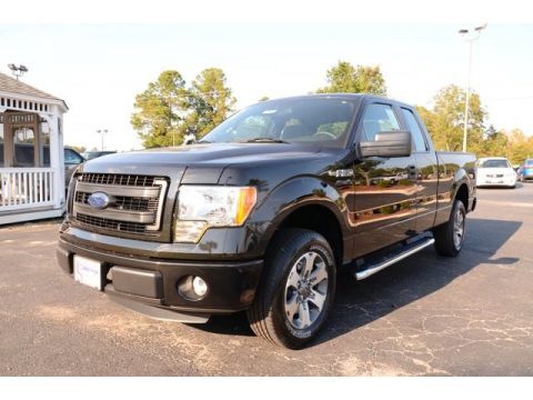 Tuxedo Black Metallic Ford F150 STX SuperCab.  Click to enlarge.
