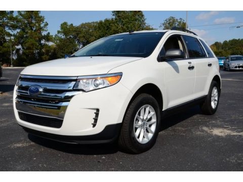 White Suede Ford Edge SE.  Click to enlarge.