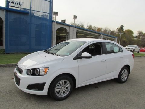 Summit White Chevrolet Sonic LT Sedan.  Click to enlarge.
