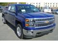 Front 3/4 View of 2014 Chevrolet Silverado 1500 LT Double Cab 4x4 #1