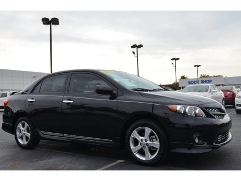 Black Sand Pearl Toyota Corolla S.  Click to enlarge.