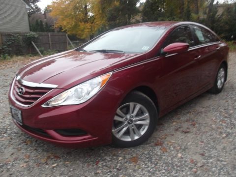 Venetian Red Hyundai Sonata GLS.  Click to enlarge.