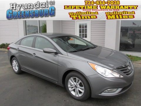 Harbor Gray Metallic Hyundai Sonata GLS.  Click to enlarge.
