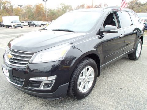 Black Granite Metallic Chevrolet Traverse LT AWD.  Click to enlarge.