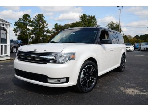 White Suede Ford Flex SEL.  Click to enlarge.