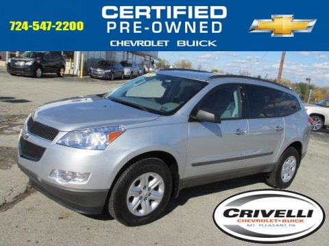 Silver Ice Metallic Chevrolet Traverse LS.  Click to enlarge.