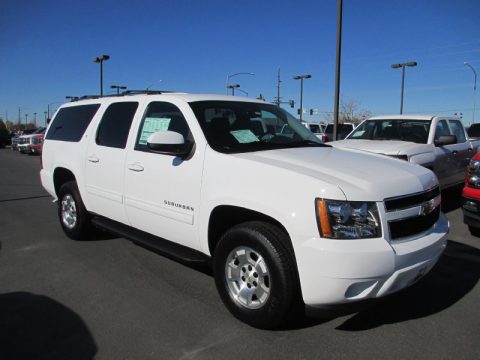 Summit White Chevrolet Suburban LT 4x4.  Click to enlarge.