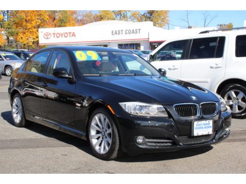 Jet Black BMW 3 Series 328xi Sedan.  Click to enlarge.