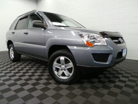 Steel Silver Kia Sportage LX V6 4x4.  Click to enlarge.