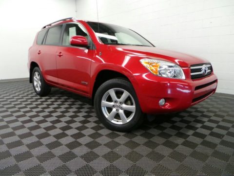 Barcelona Red Pearl Toyota RAV4 Limited 4WD.  Click to enlarge.