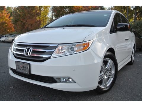 Taffeta White Honda Odyssey Touring.  Click to enlarge.