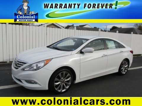 Shimmering White Hyundai Sonata SE. Click to enlarge. Shimmering White Hyundai Sonata SE. Click to enlarge.