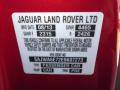 Jaguar Color Code CAH Italian Racing Red Metallic #17