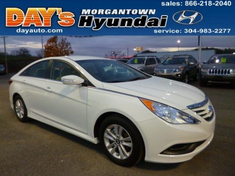 Pearl White Hyundai Sonata GLS.  Click to enlarge.
