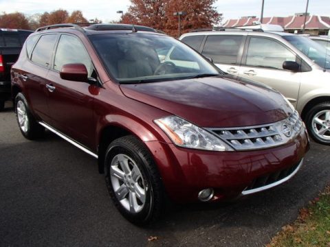 Sunset Red Pearl Metallic Nissan Murano S AWD.  Click to enlarge.