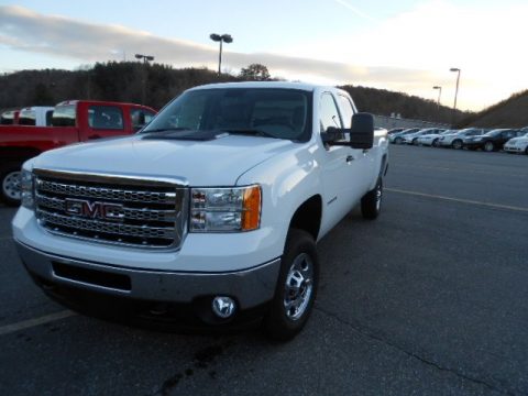 Summit White GMC Sierra 2500HD Crew Cab 4x4.  Click to enlarge.