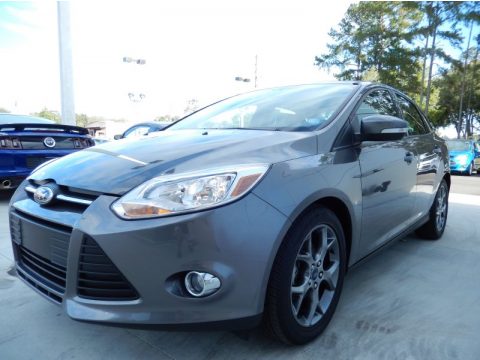 Sterling Gray Ford Focus SE Sedan.  Click to enlarge.