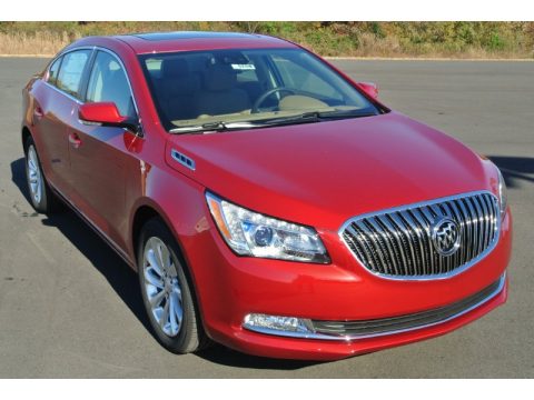 Crystal Red Tintcoat Buick LaCrosse Leather.  Click to enlarge.