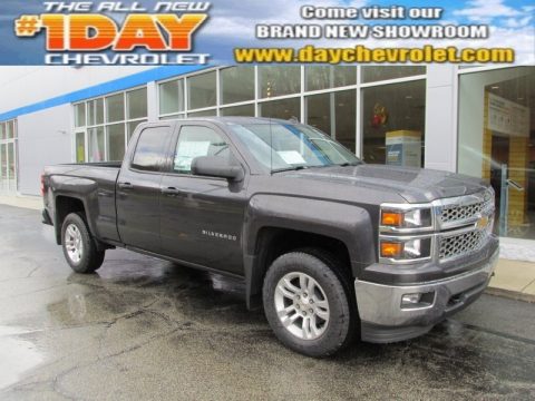 Tungsten Metallic Chevrolet Silverado 1500 LT Double Cab 4x4.  Click to enlarge.