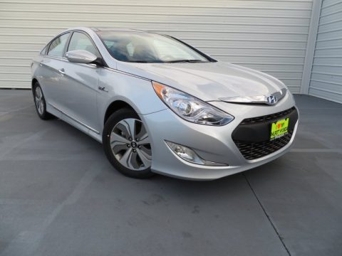 Silver Frost Metallic Hyundai Sonata Hybrid Limited.  Click to enlarge.