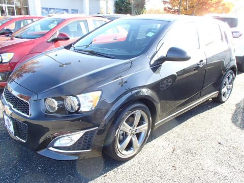 Black Granite Metallic Chevrolet Sonic RS Hatchback.  Click to enlarge.