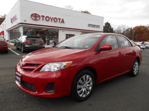 Barcelona Red Metallic Toyota Corolla LE.  Click to enlarge.