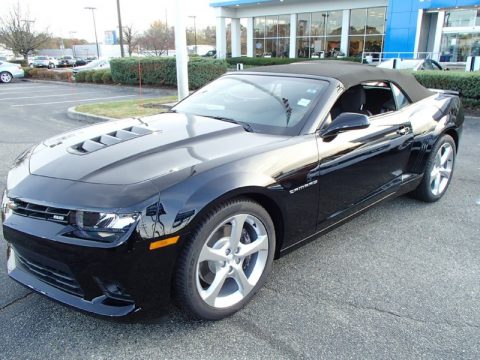 Black Chevrolet Camaro SS Convertible.  Click to enlarge.