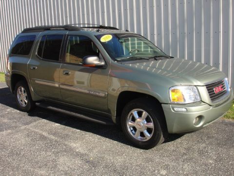 Silver Green Metallic GMC Envoy XL SLT 4x4.  Click to enlarge.