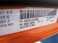 Dodge Color Code PL4 Header Orange #10