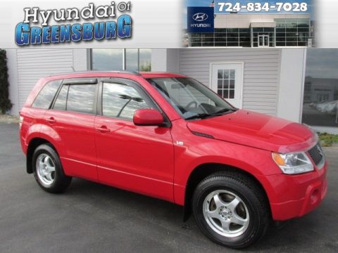 Racy Red Suzuki Grand Vitara 4x4.  Click to enlarge.