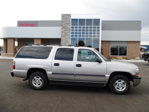 Silver Birch Metallic Chevrolet Suburban 1500 LT.  Click to enlarge.