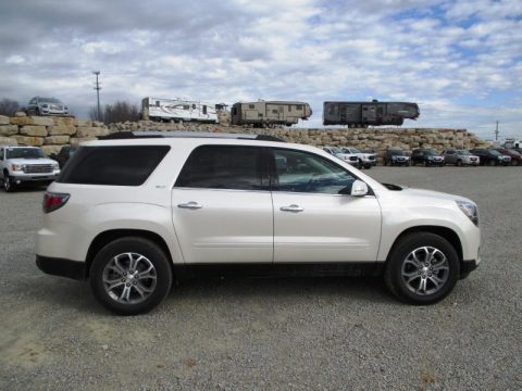 White Diamond Tricoat GMC Acadia SLT.  Click to enlarge.
