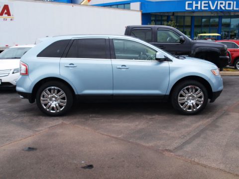 Light Ice Blue Metallic Ford Edge Limited.  Click to enlarge.